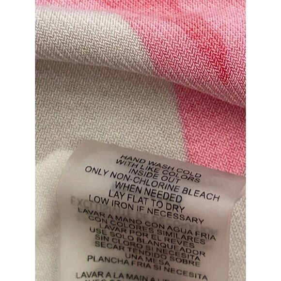 Calvin Klein Women Cream Multicolored Zip Accent Top Size M - Picture 9 of 9